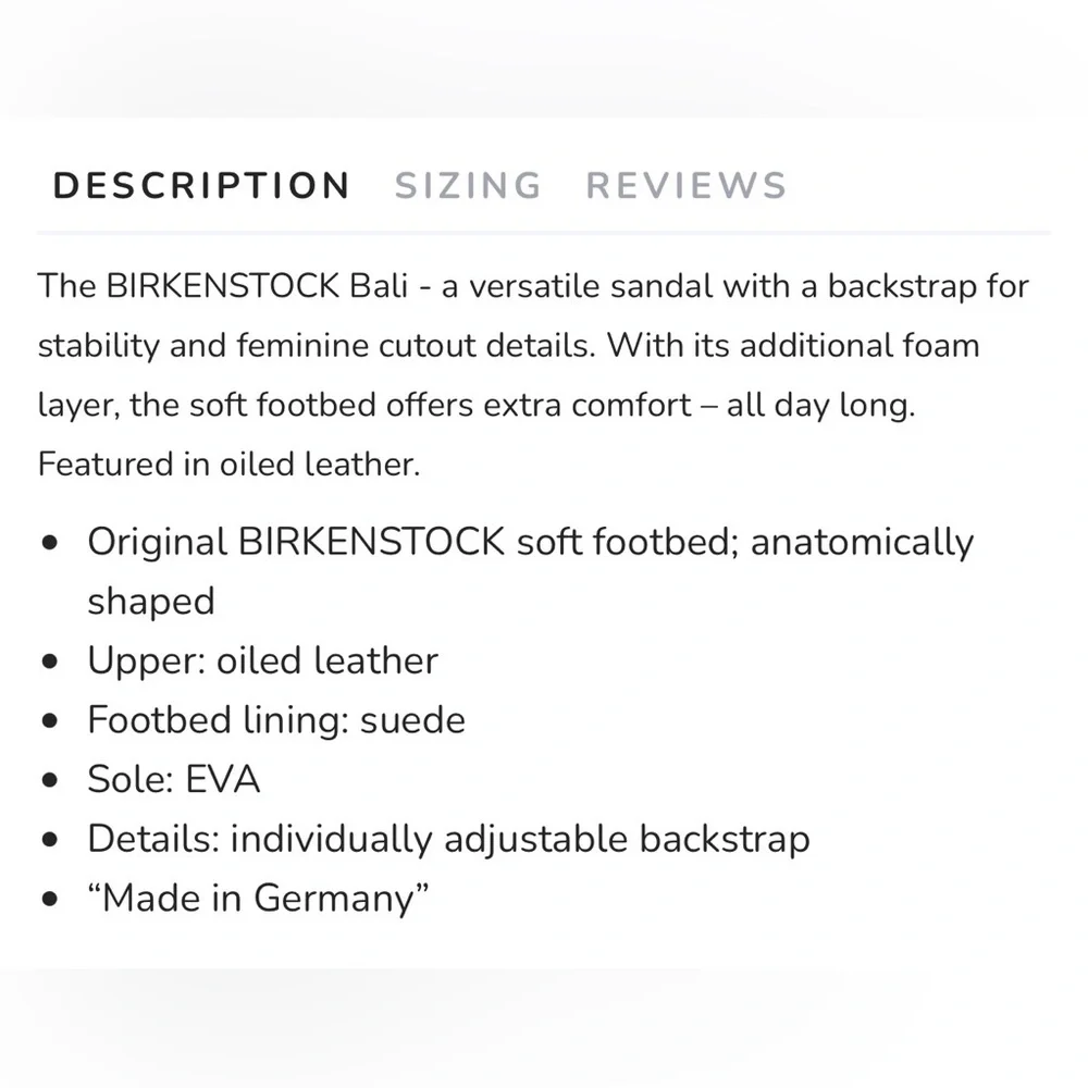 Birkenstock Bali Soft Footbed Sandals Black Oiled Leather 39 Regular Women Sz 8 - Picture 14 of 15